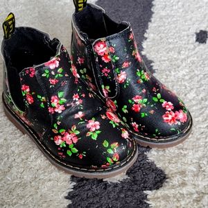 Floral, Slip-on Boots